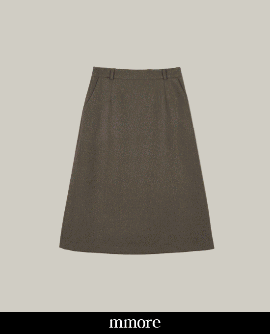 [당일발송][mmore] a-line wool skirt