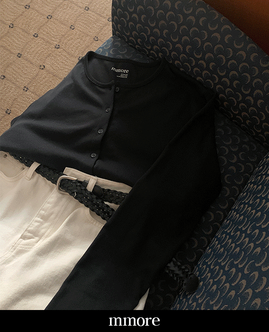 [당일발송][mmore][recycle poly] soft cotton cardigan